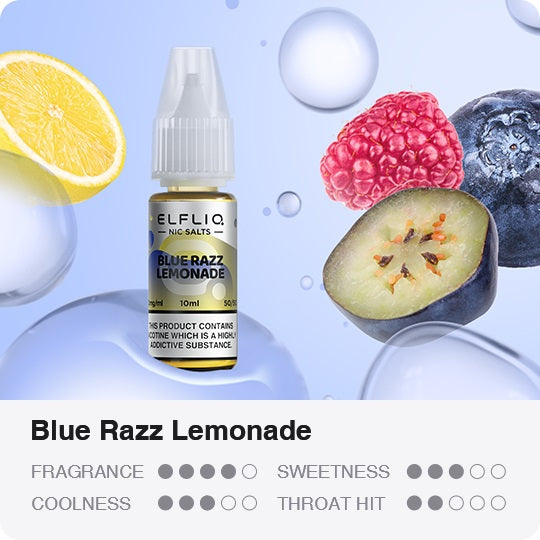 ELFLIQ - Blue Razz Lemonade 10ml E-Liquid - The British Vape Company