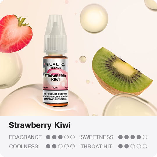 ELFLIQ - Strawberry Kiwi 10ml E-Liquid - The British Vape Company