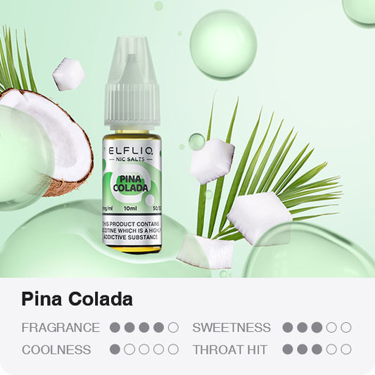 ELFLIQ - Pina Colada 10ml E-Liquid - The British Vape Company