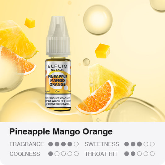 ELFLIQ - Pineapple Mango Orange 10ml E-Liquid - The British Vape Company