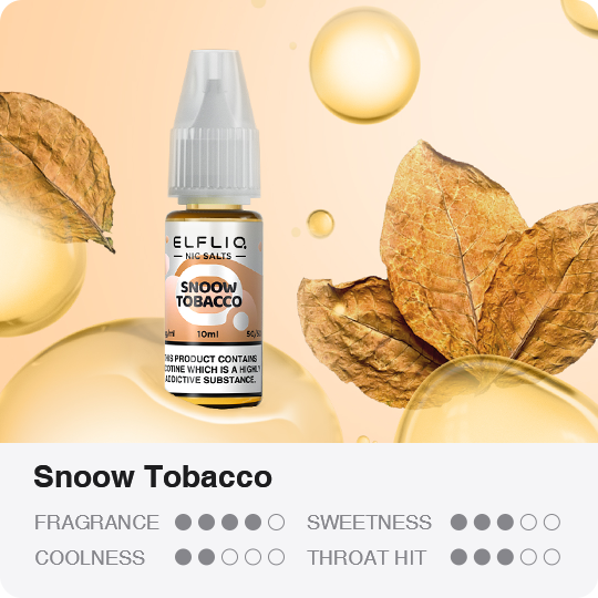 ELFLIQ - Cream Tobacco 10ml E-Liquid - The British Vape Company