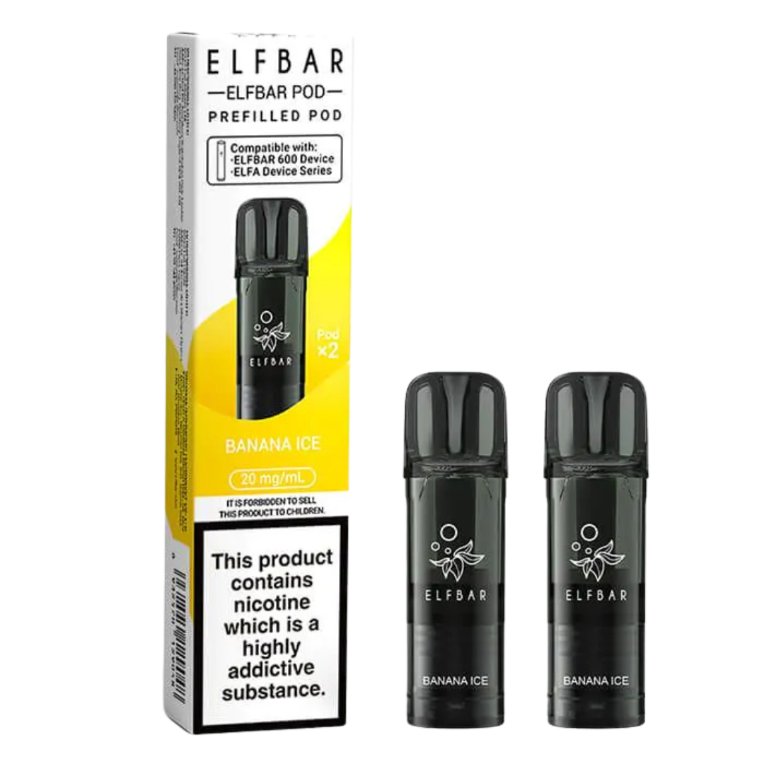 ELFBAR - 600 Prefilled Replacement Vape Pods (2pcs) - The British Vape Company