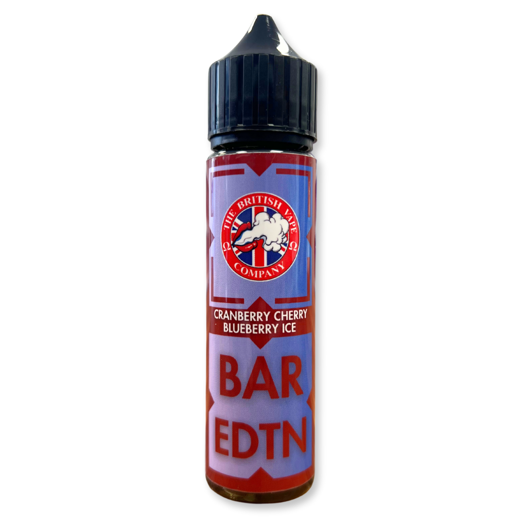 Bar Edition - Cranberry, Cherry & Blueberry Ice 60ml Longfill E-Liquid - The British Vape Company