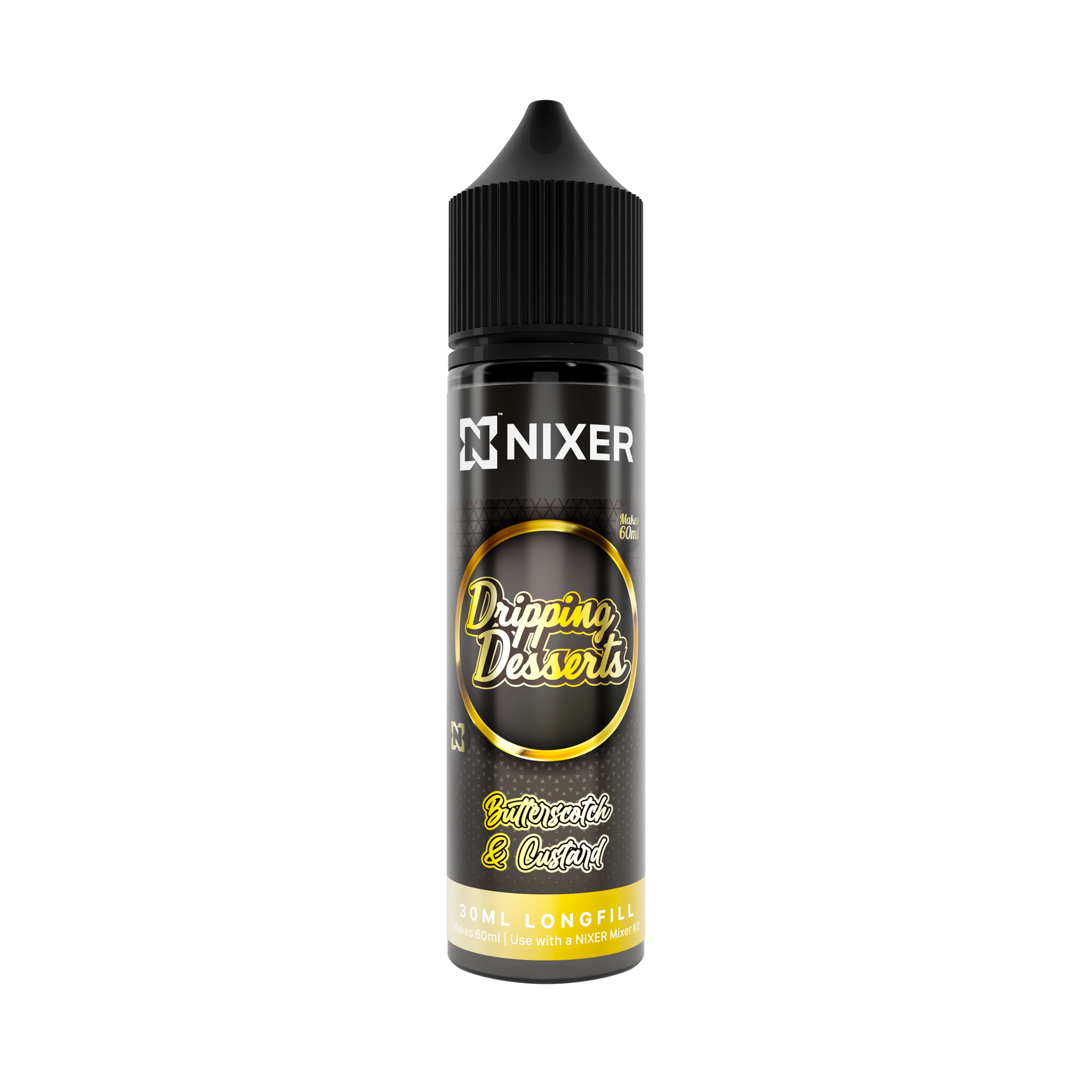Nixer X Dripping Desserts - Butterscotch & Custard 60ml Longfill E-Liquid