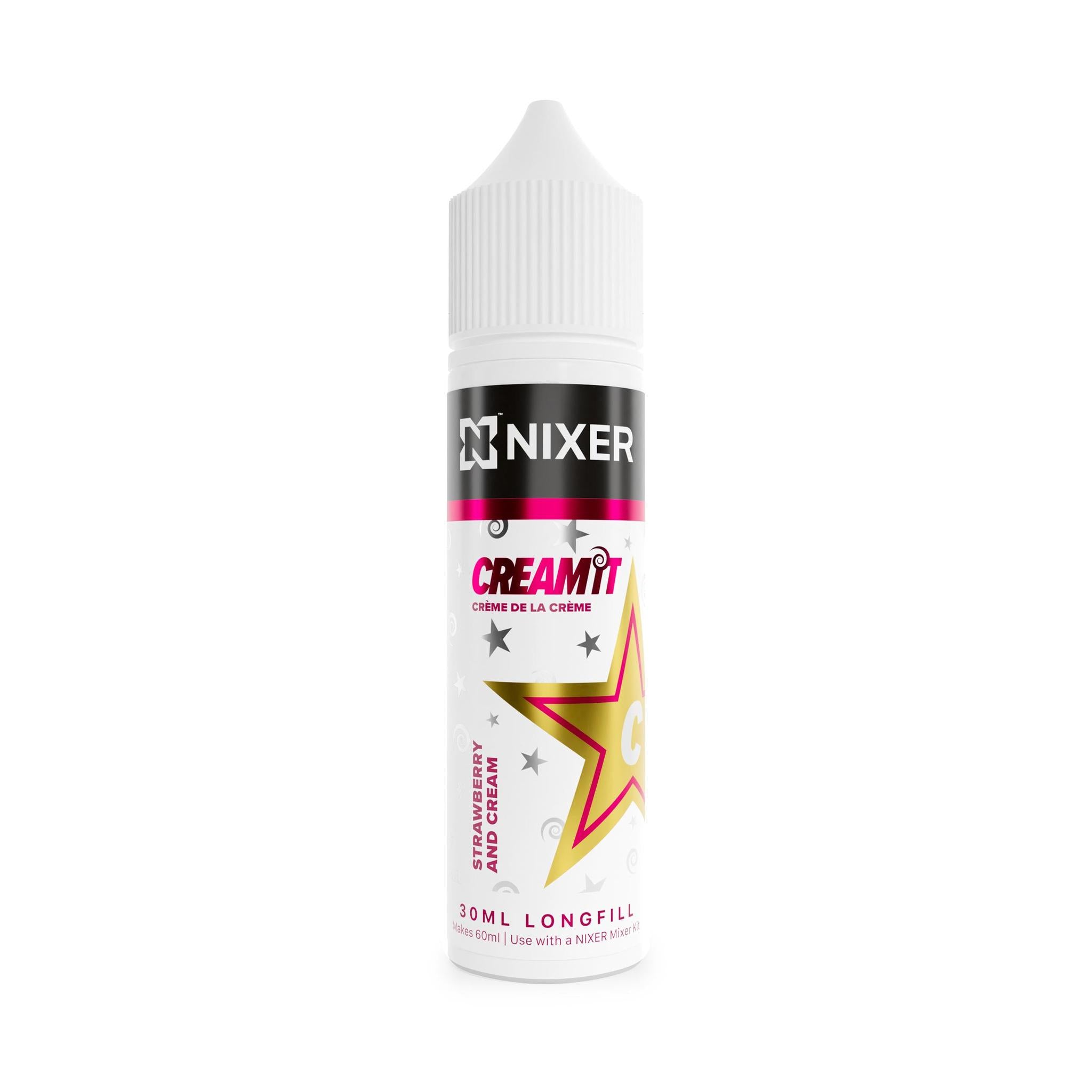 Nixer X Cream It - Strawberry & Cream 60ml Longfill E-Liquid