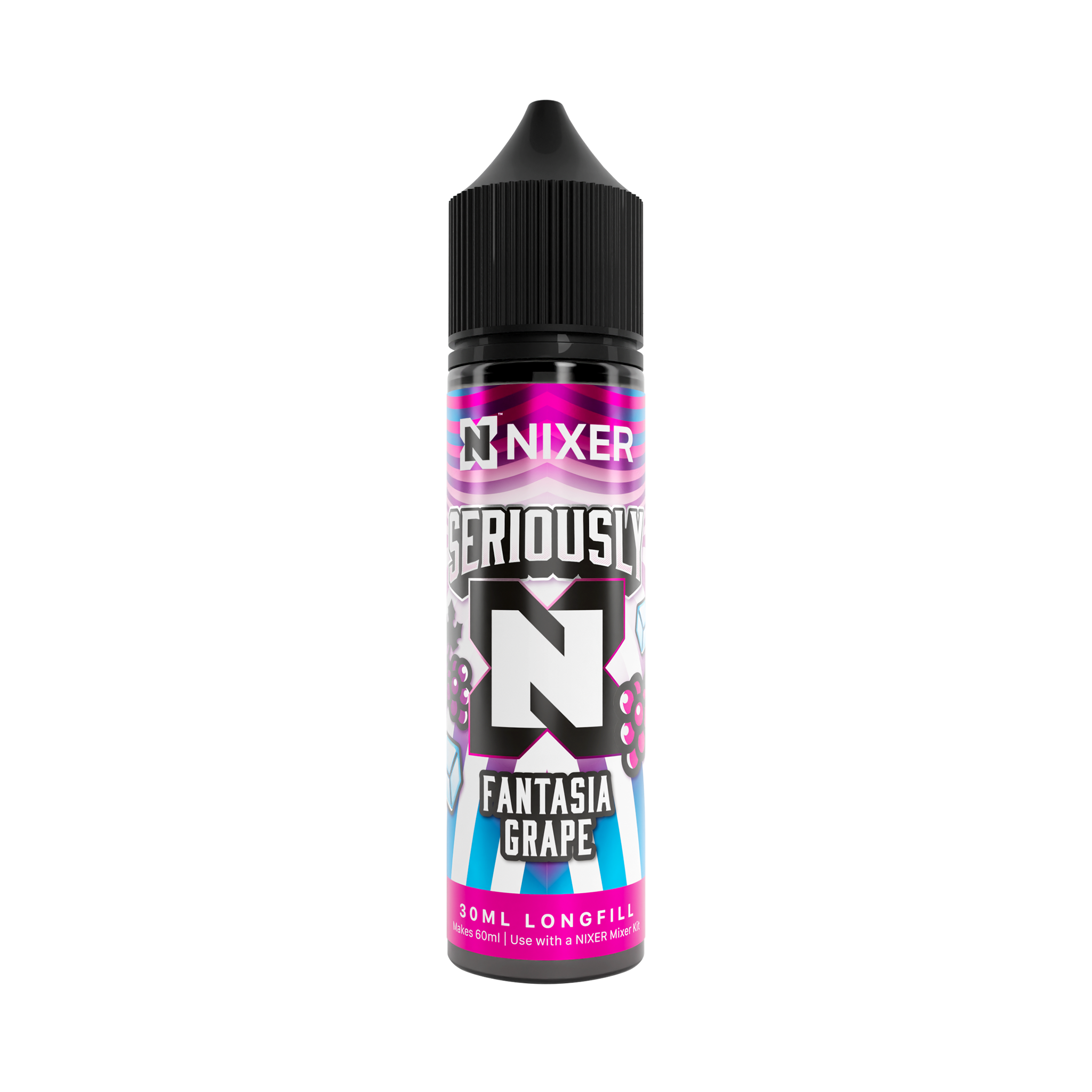 Nixer X Seriously - Fantasia Grape 60ml Longfill E-Liquid