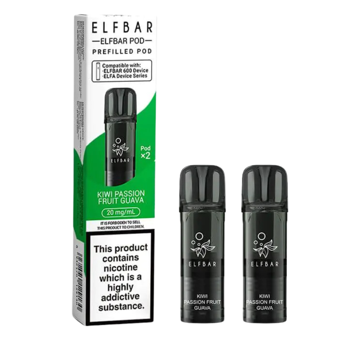 ELFBAR - 600 Prefilled Replacement Vape Pods (2pcs) - The British Vape Company