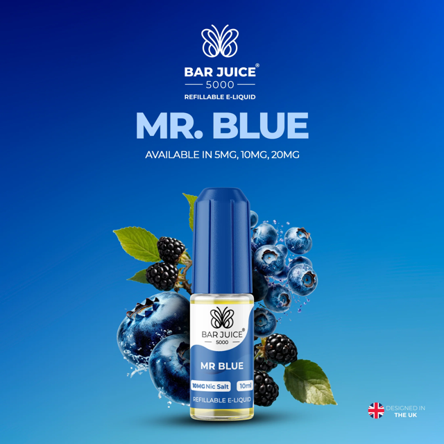 BAR JUICE 5000 - Mr Blue 10ml E-Liquid