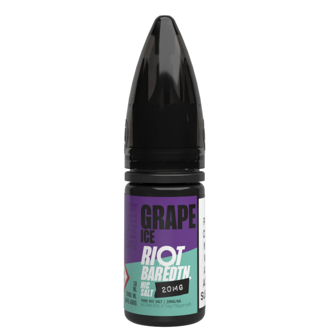 RIOT BAR EDTN – Grape Ice Nic Salt 10ml Vape Juice