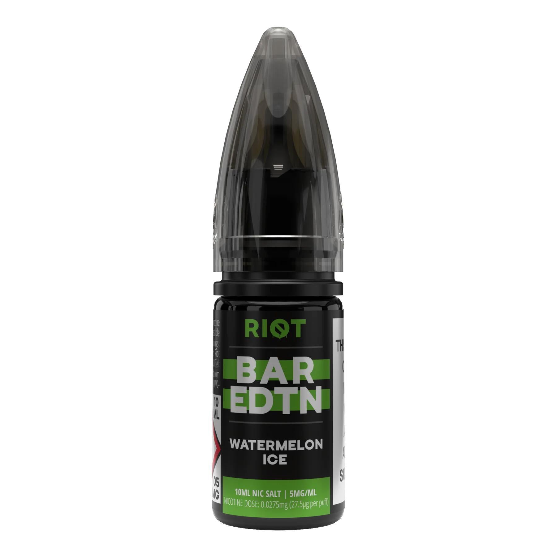 RIOT Bar EDTN - Watermelon Ice 10ml E-Liquid - The British Vape Company