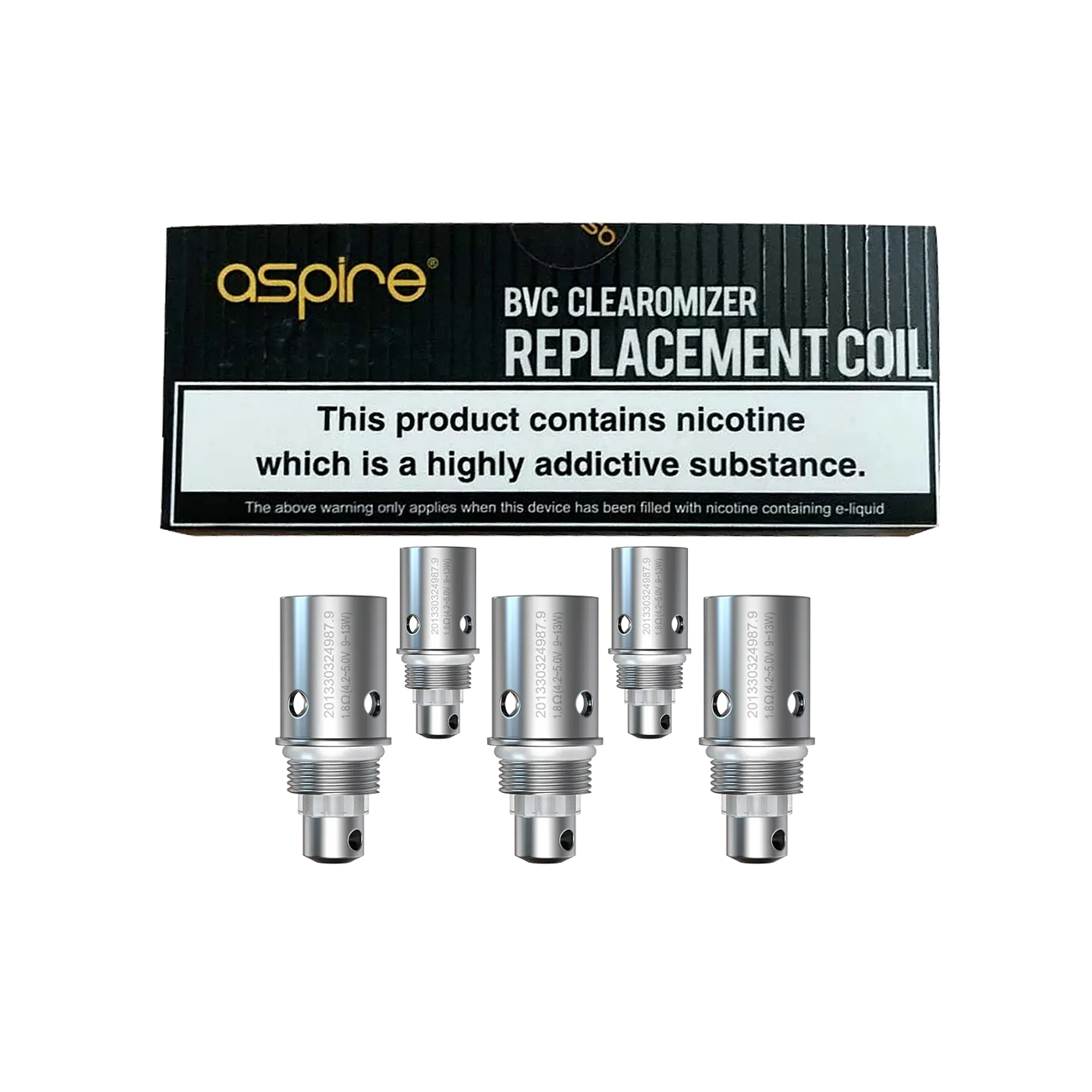 ASPIRE - BVC 1.8Ω Coil (5pcs) - The British Vape Company