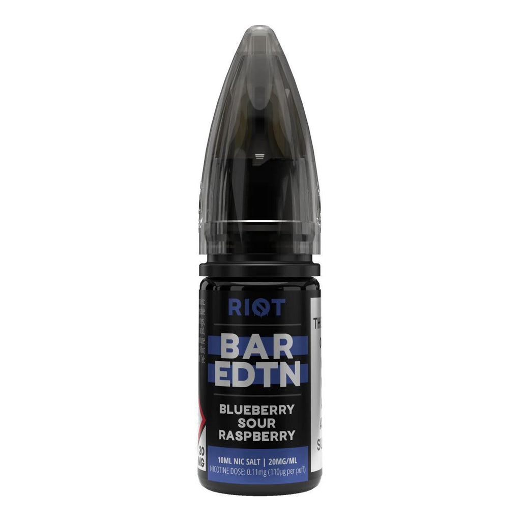 RIOT Bar EDTN - Blue Sour Raspberry 10ml E-Liquid - The British Vape Company