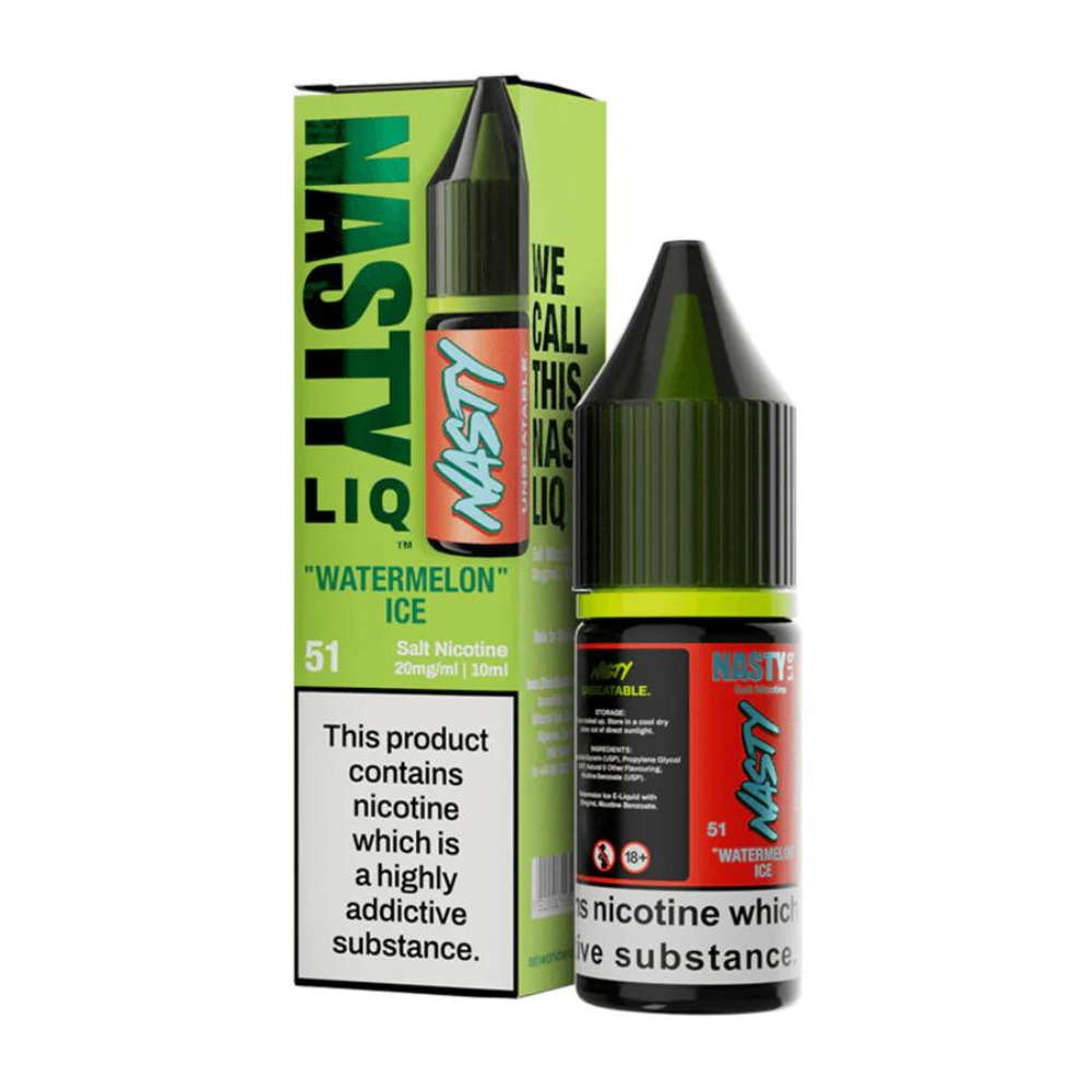NASTY LIQ -  Watermelon Ice 10ml E-Liquid - The British Vape Company