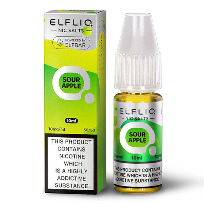 ELFLIQ - Sour Apple 10ml E-Liquid - The British Vape Company