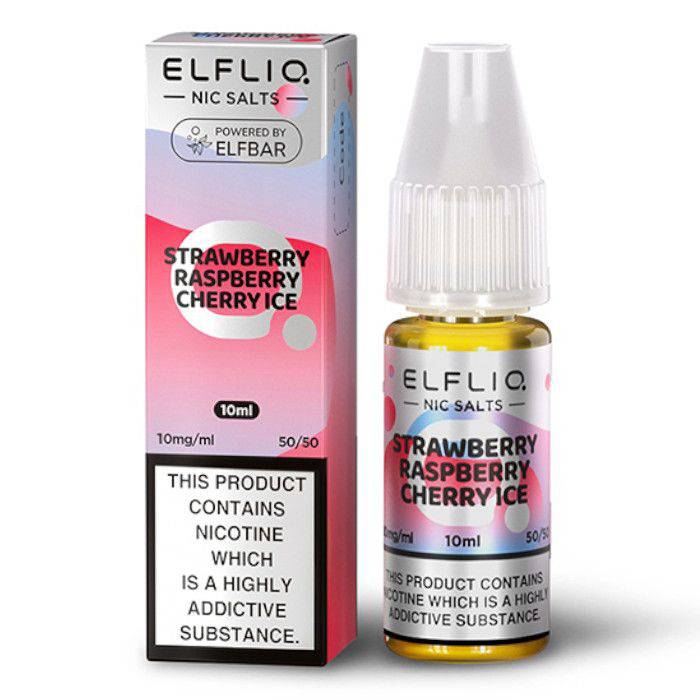 ELFLIQ - Strawberry, Raspberry, Cherry Ice 10ml E-Liquid - The British Vape Company