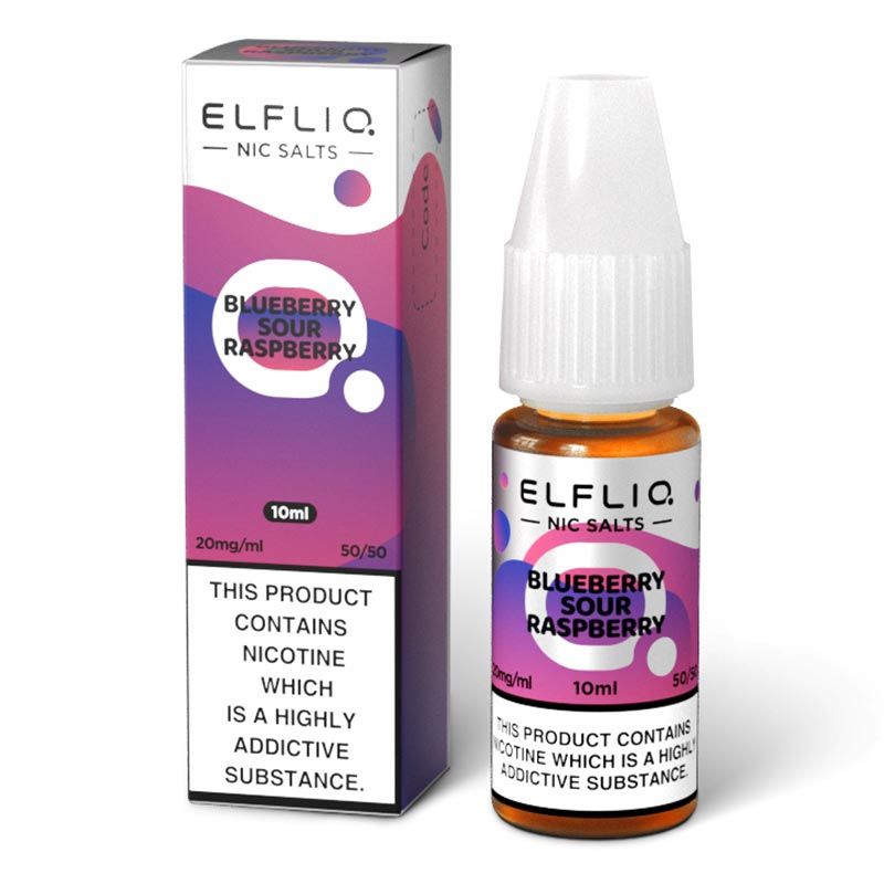 ELFLIQ - Blueberry Sour Raspberry 10ml E-Liquid - The British Vape Company