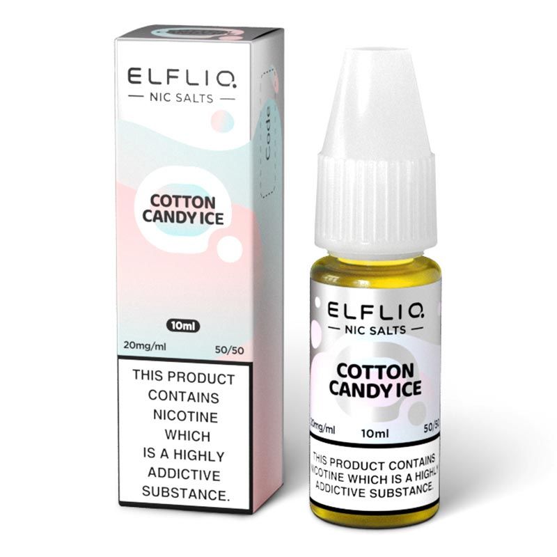 ELFLIQ - Cotton Candy Ice 10ml E-Liquid - The British Vape Company