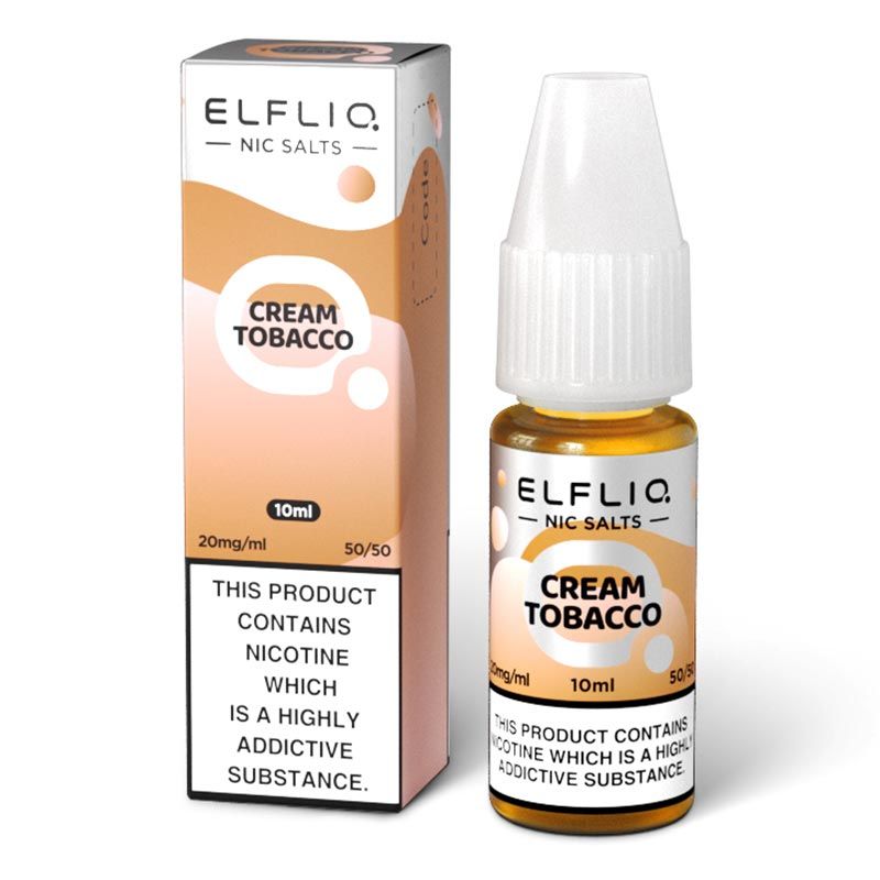 ELFLIQ - Cream Tobacco 10ml E-Liquid - The British Vape Company