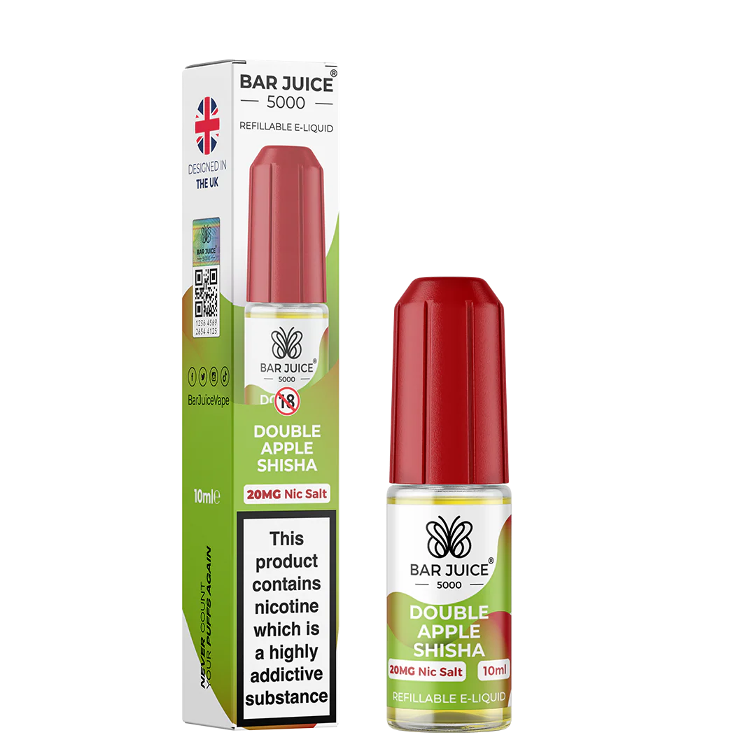 BAR JUICE 5000 – Double Apple Shisha Nic Salt 10ml Vape Juice