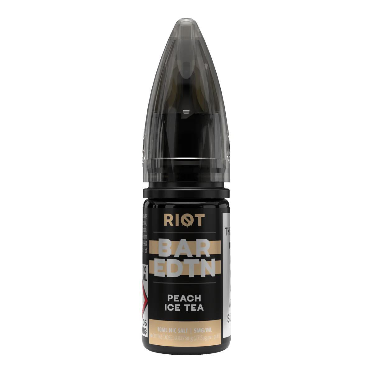 RIOT Bar EDTN - Peach Ice Tea 10ml E-Liquid - The British Vape Company
