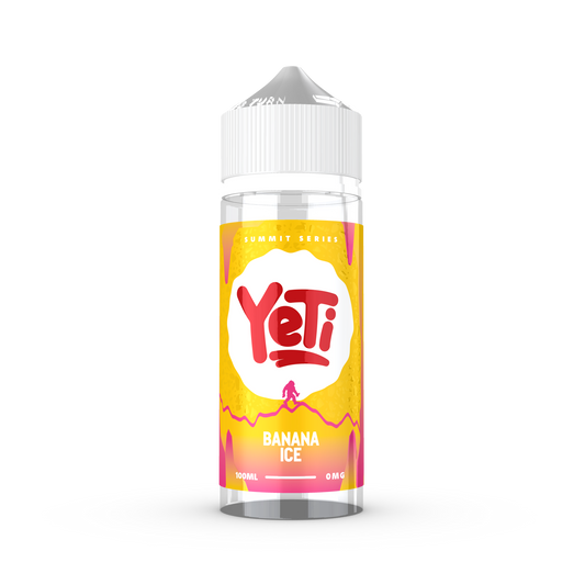YETI Summit - Banana Ice 100ml Shortfill E-Liquid - The British Vape Company