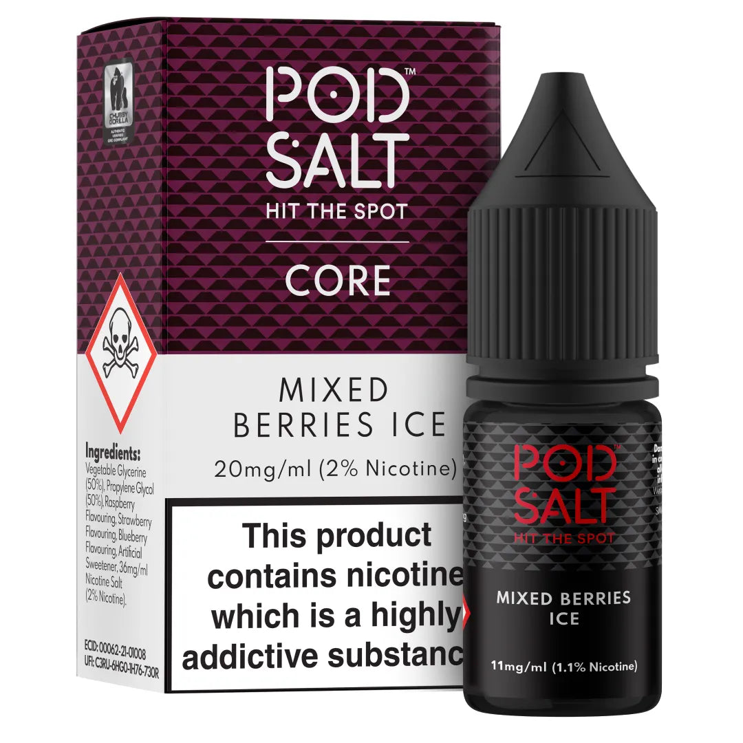POD SALT CORE - Mixed Berries Ice 10ml E-Liquid