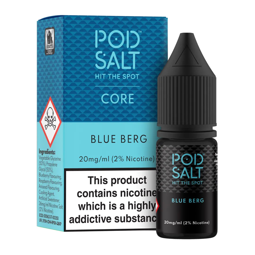 POD SALT CORE - Blue Berg 10ml E-Liquid