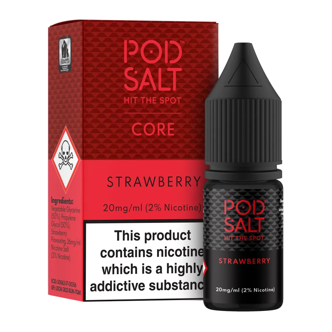 POD SALT CORE - Strawberry 10ml E-Liquid
