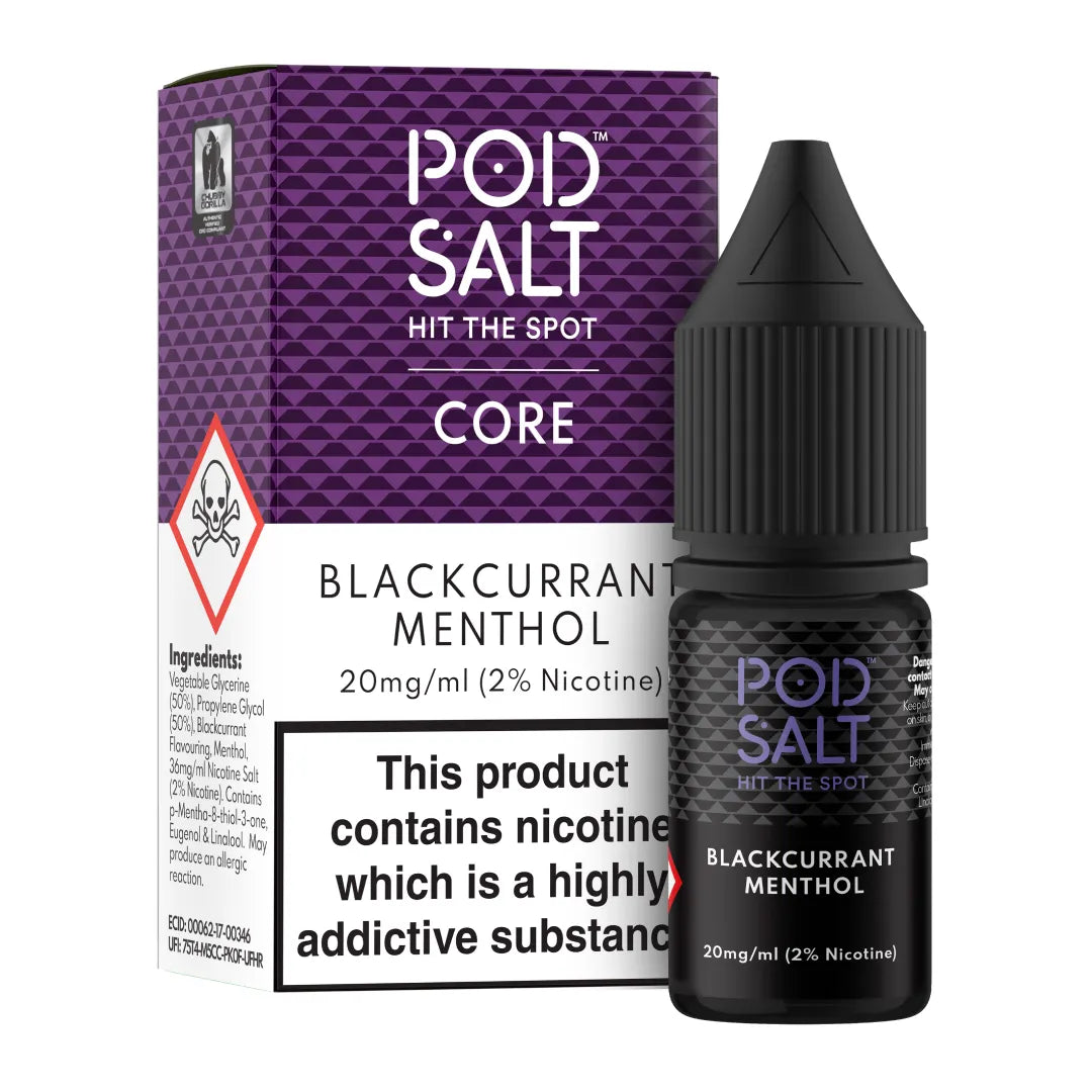 POD SALT CORE - Blackcurrant Menthol 10ml E-Liquid