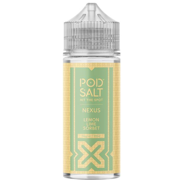 POD SALT Nexus - Lemon Lime Sorbet 100ml Shortfill E-Liquid - The British Vape Company