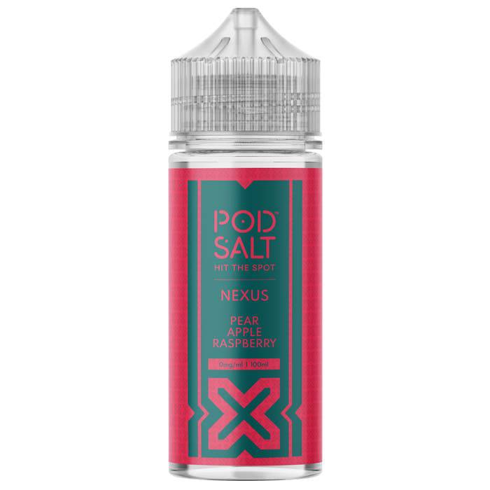 POD SALT Nexus - Pear Apple Raspberry 100ml Shortfill E-Liquid - The British Vape Company