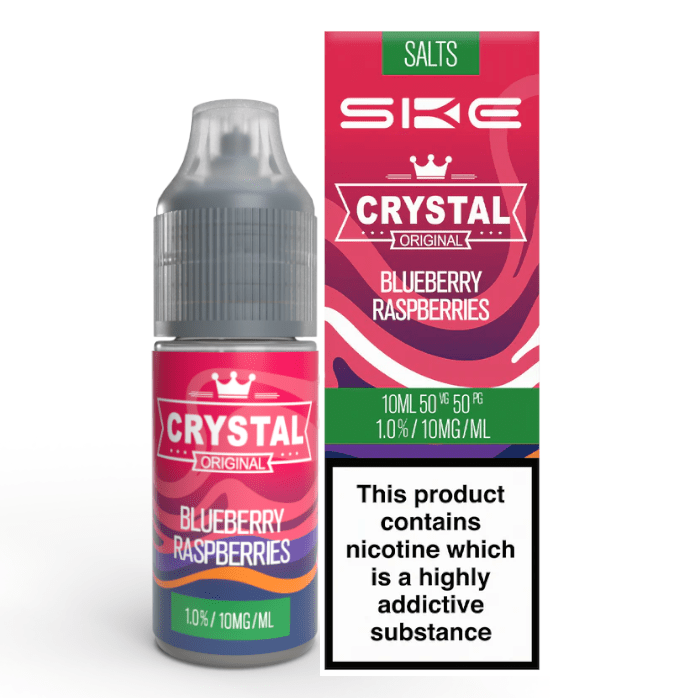 SKE Crystal - Blueberry Raspberry 10ml E-Liquid - The British Vape Company