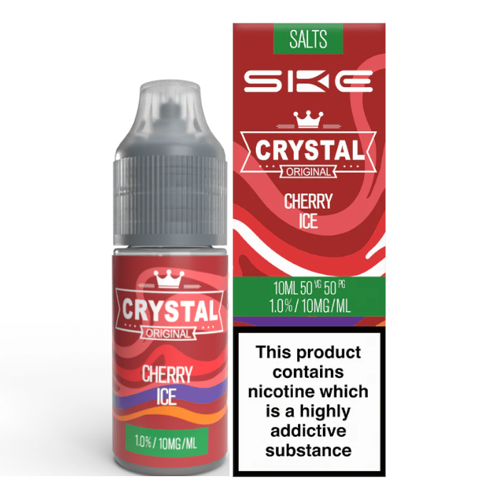 SKE Crystal - Cherry Ice 10ml E-Liquid - The British Vape Company