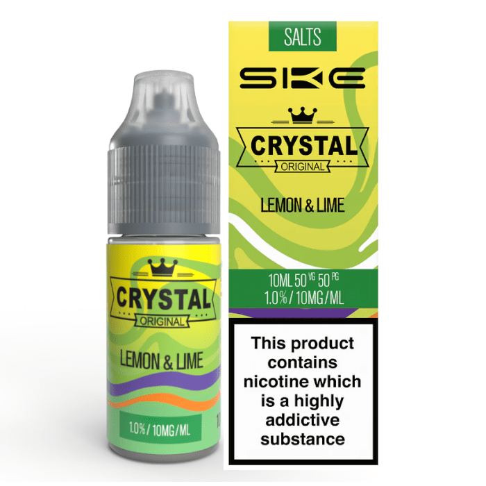 SKE Crystal - Lemon Lime 10ml E-Liquid - The British Vape Company