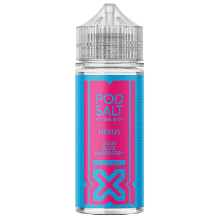 POD SALT Nexus - Sour Blue Raspberry 100ml Shortfill E-Liquid - The British Vape Company