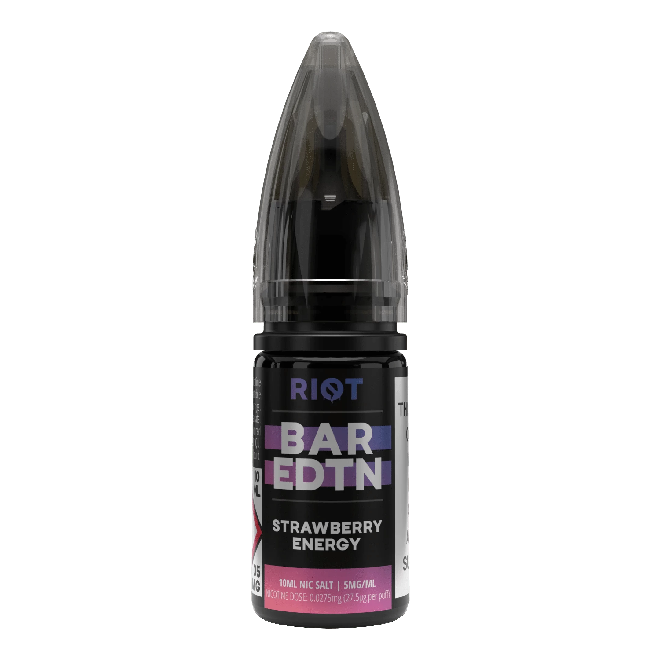 RIOT Bar EDTN - Strawberry Energy 10ml E-Liquid - The British Vape Company