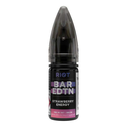 RIOT Bar EDTN - Strawberry Energy 10ml E-Liquid - The British Vape Company
