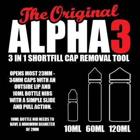 ALPHA 3 - 3 in 1 Shortfill Bottle Opener - The British Vape Company