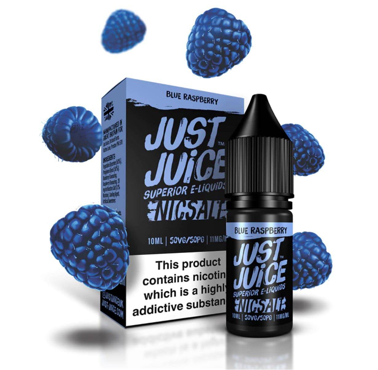 JUST JUICE - Blue Raspberry 10ml E-Liquid - The British Vape Company