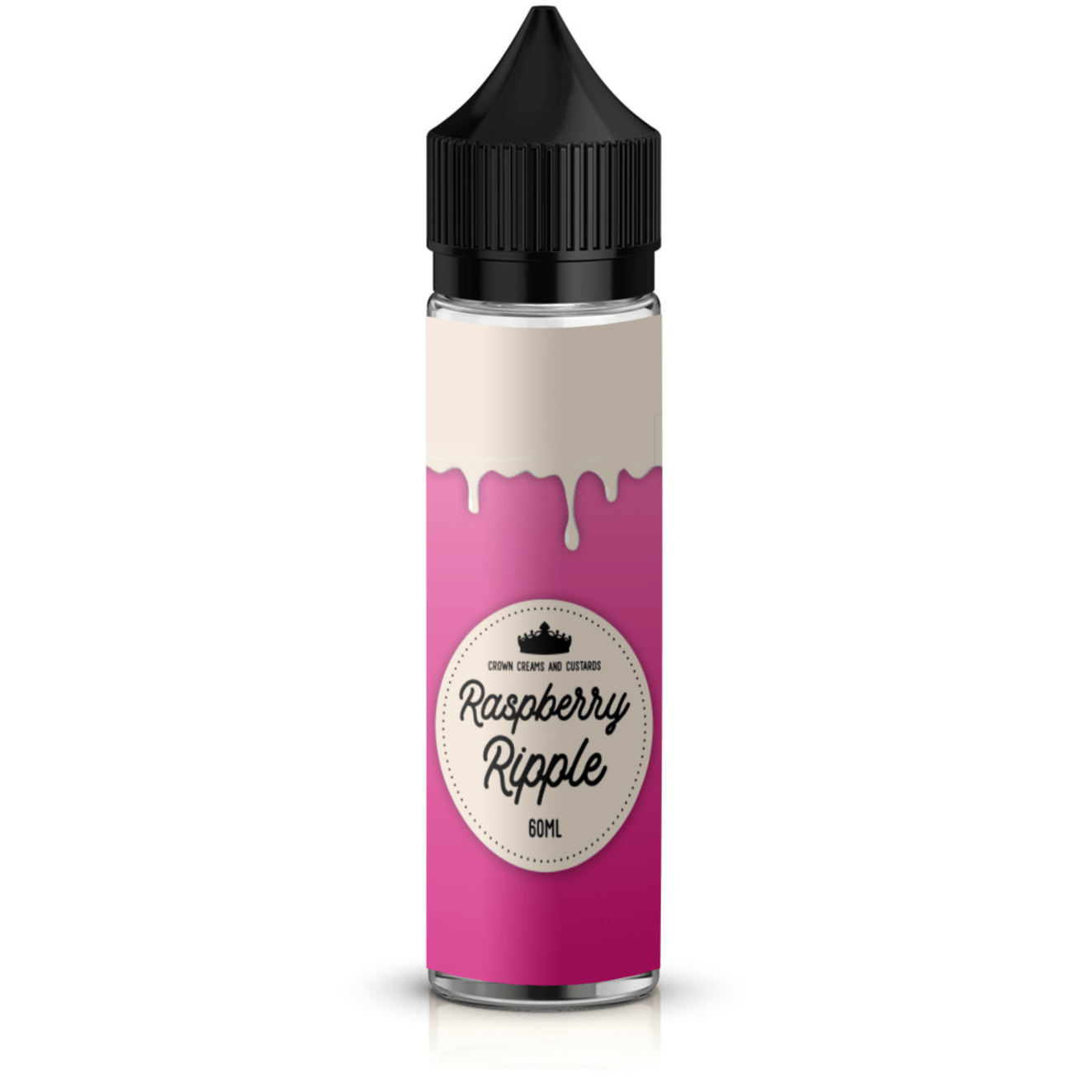 Crown Creams & Custard - Raspberry Ripple 60ml Longfill E-Liquid - The British Vape Company