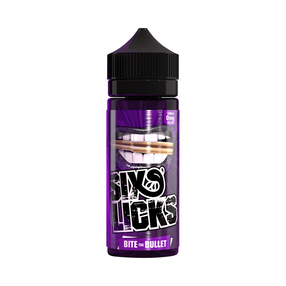SIX LICKS - Bite the Bullet 100ml Shortfill E-Liquid - The British Vape Company