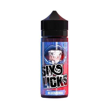 SIX LICKS - Bluemonia 100ml Shortfill E-Liquid - The British Vape Company