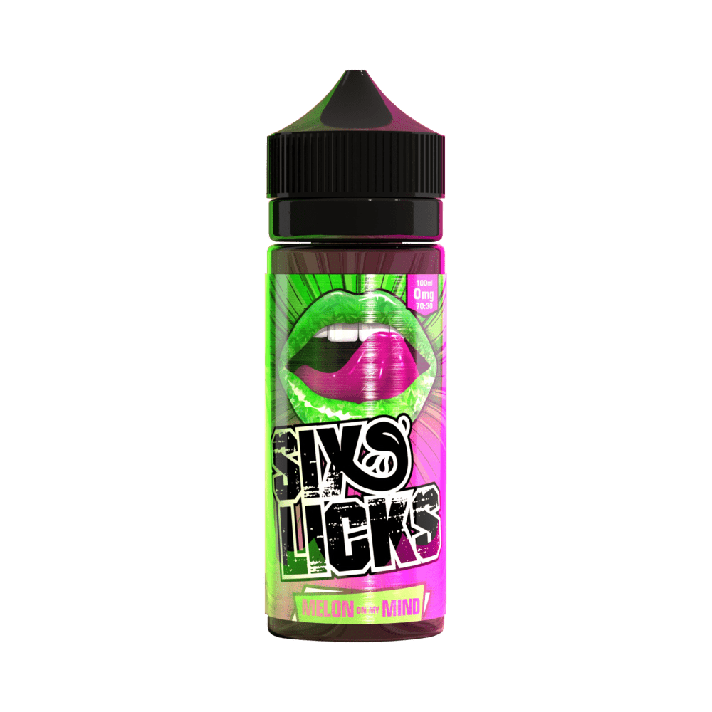 SIX LICKS - Melon on my Mind 100ml Shortfill E-Liquid - The British Vape Company
