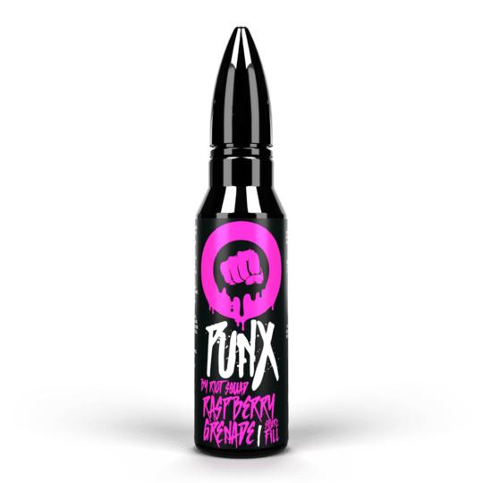 RIOT PUNX - Raspberry Grenade 50ml Shortfill E-Liquid - The British Vape Company