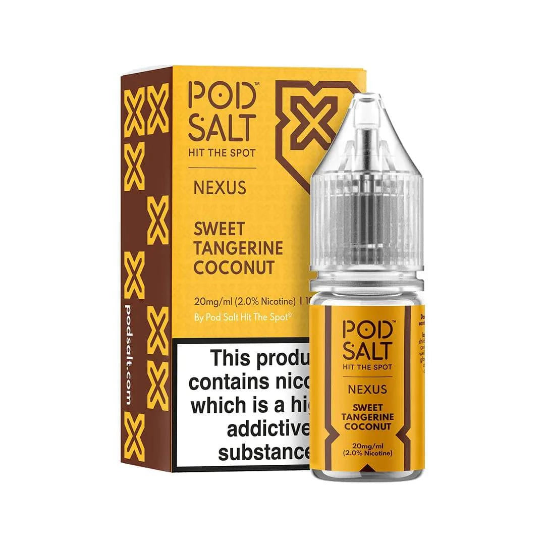 POD SALT Nexus - Sweet Tangerine Coconut 10ml E-Liquid - The British Vape Company